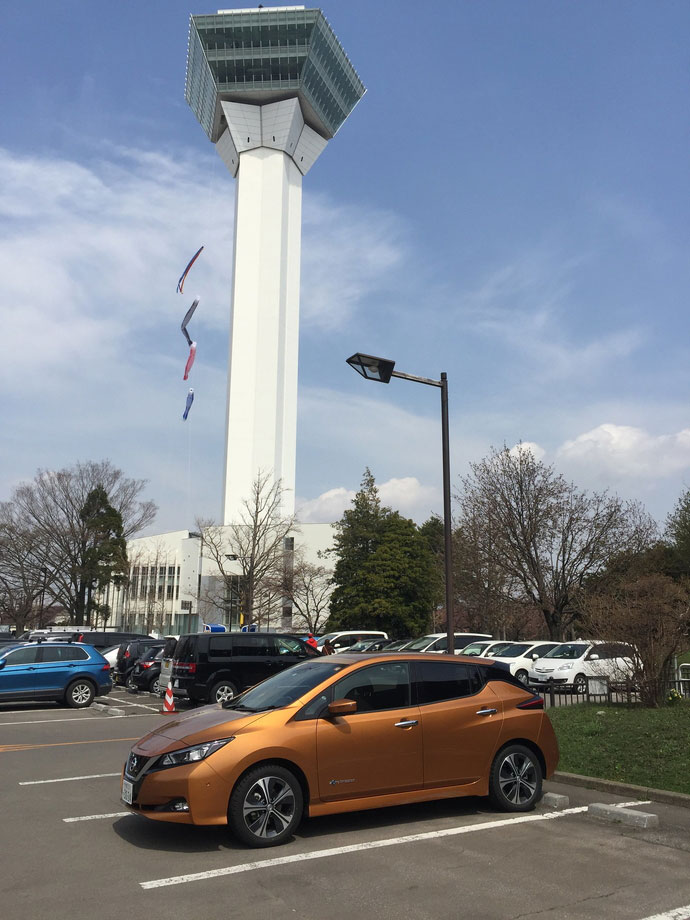 日産リーフ（40kWh）＠函館　五稜郭