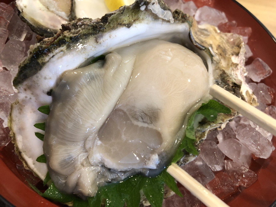 日本海の夏といえば岩ガキ