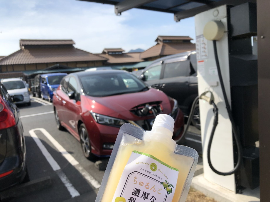 日産リーフ e+（62kWh）＠道の駅かわはら