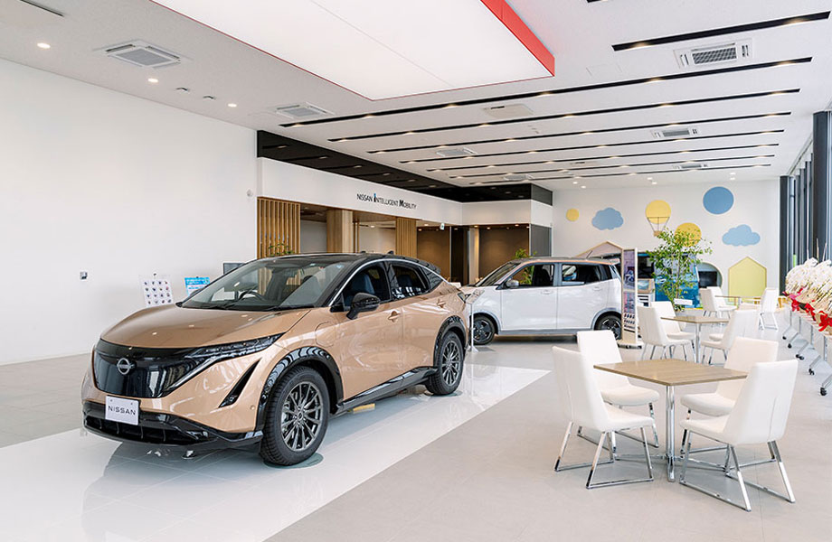 日産サティオ富山　北陸初のカーボンニュートラル店