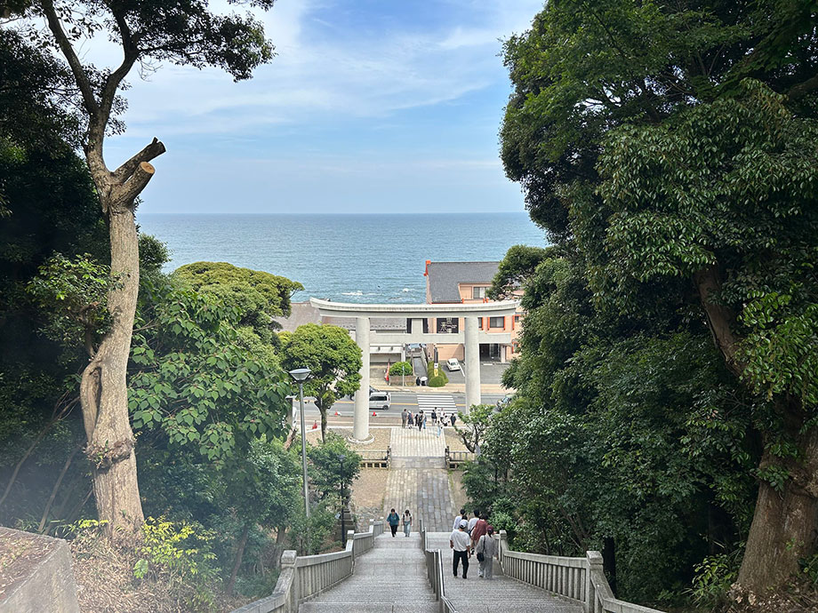 大洗磯前神社からの眺め